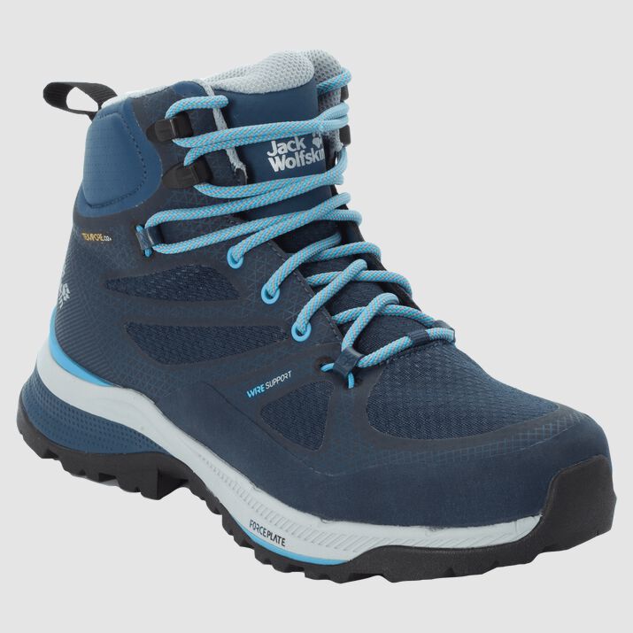 Botas Senderismo Jack Wolfskin Force Striker Texapore Mid Mujer Azules Oscuro/Azules Claro Mexico-62